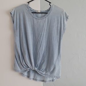 striped twist top